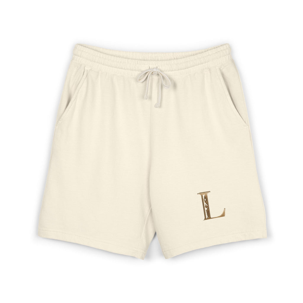 Lightweight Fleece Sweat Shorts — Monogram “L” Casual Lounge Shorts