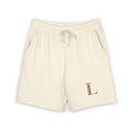 Lightweight Fleece Sweat Shorts — Monogram “L” Casual Lounge Shorts