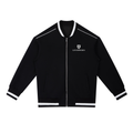 Contrast Piping Zip Bomber Jacket