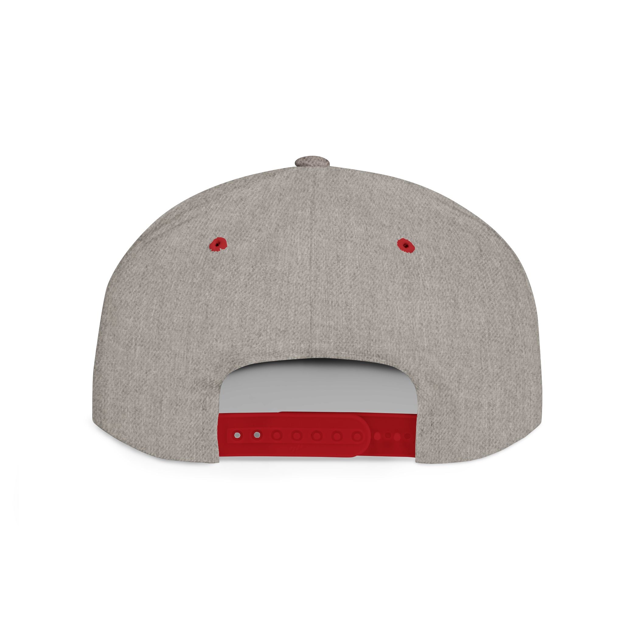 Flat Bill Snapback Hat — Leverworn Crest Embroidered Snapback