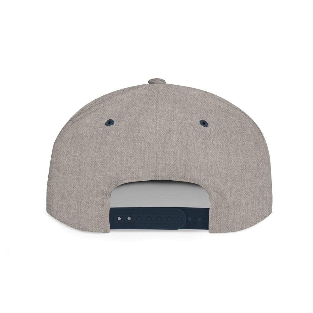 Snapback Hat — 'L' Gold Logo Leverworn Flat Bill Cap